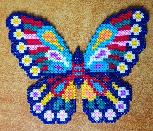 Butterfly, mini hamabeads.